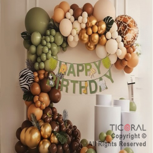 SET DE GLOBOS ARCO XL SAFARI 72 UNIDADES (U23-242)